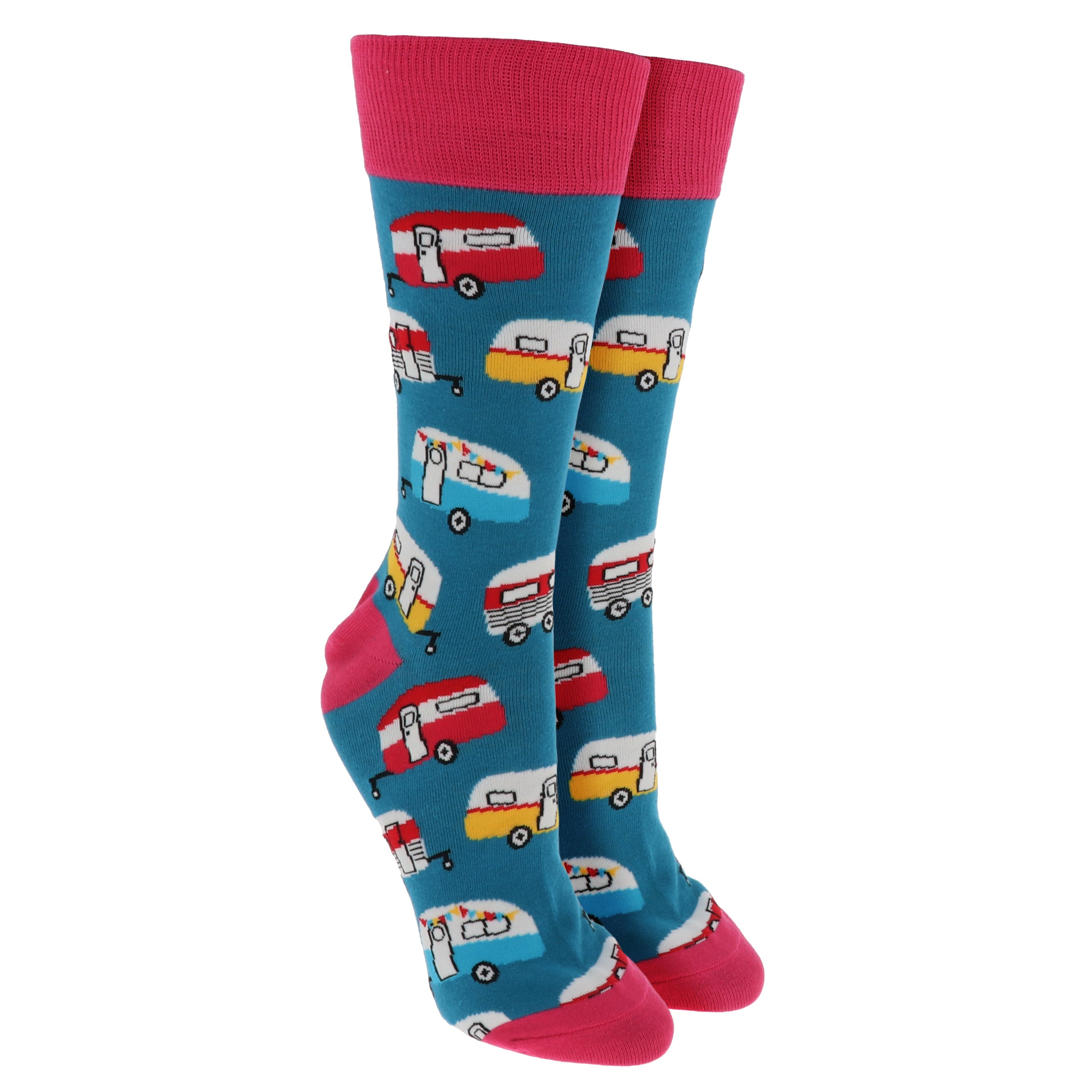 Sock Society Teal And Pink Campervan Design