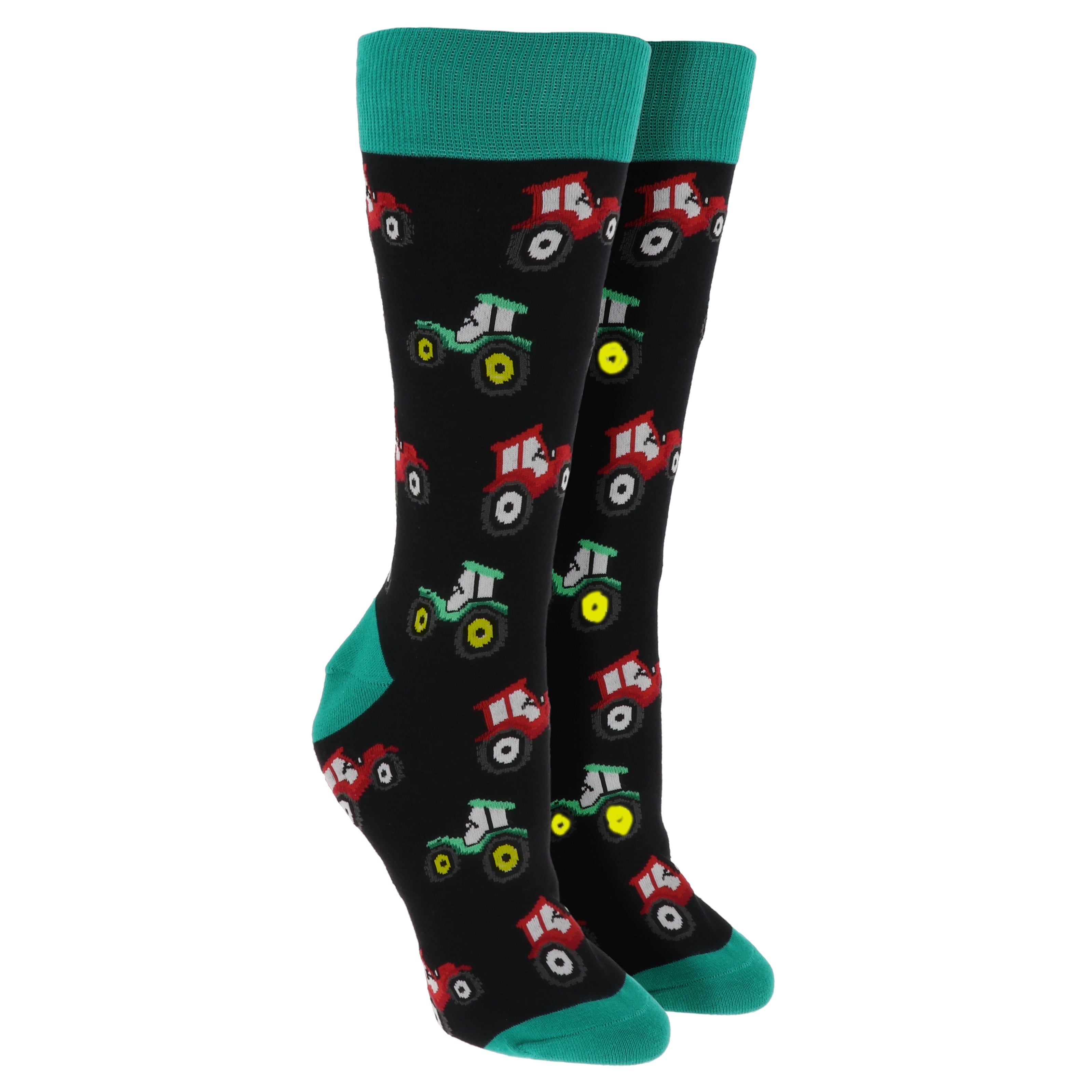 Sock Society Tractor Black And Green Design