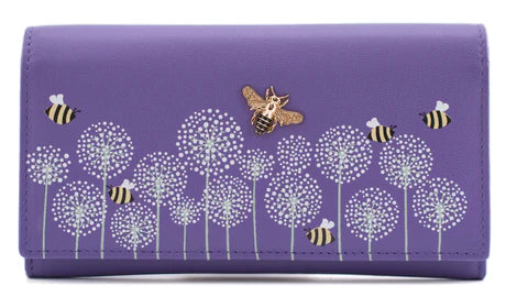 Moonflower Purple Matinee Bee Purse