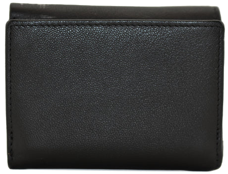 Juno Black Tri Fold Purse