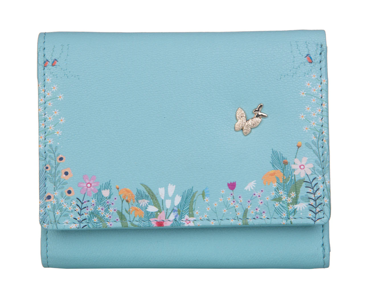 Shiloh Green Tri Fold Compact Purse