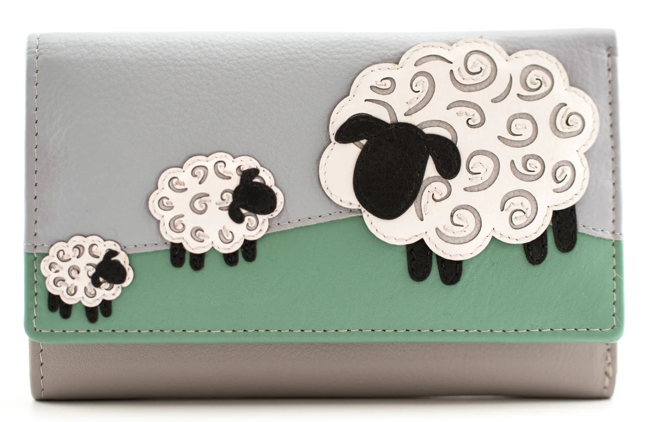 Valais Sheep Large Tri Fold Purse