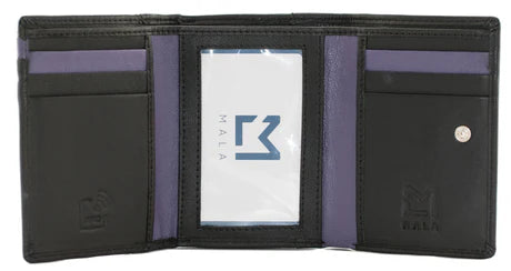 Blossom Black Tri Fold Purse - 3666 24