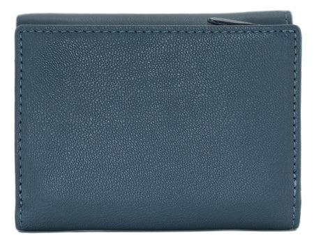 Sakura Navy Compact Tri-fold Purse