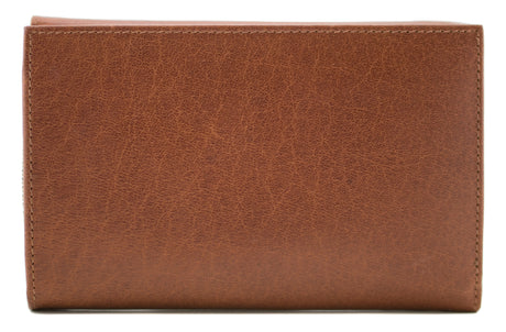 Bloomsbury Tan Leather Tri fold Purse