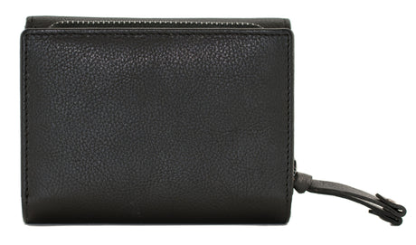 Steed Black Tri Fold Purse