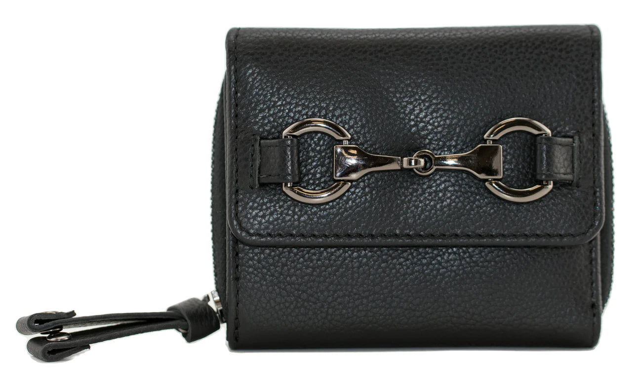 Steed Black Midi Purse