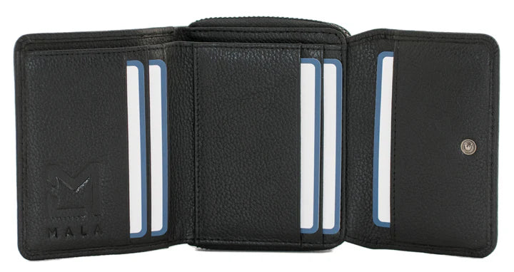 Steed Black Midi Purse