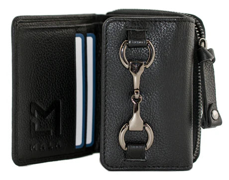 Steed Black Midi Purse