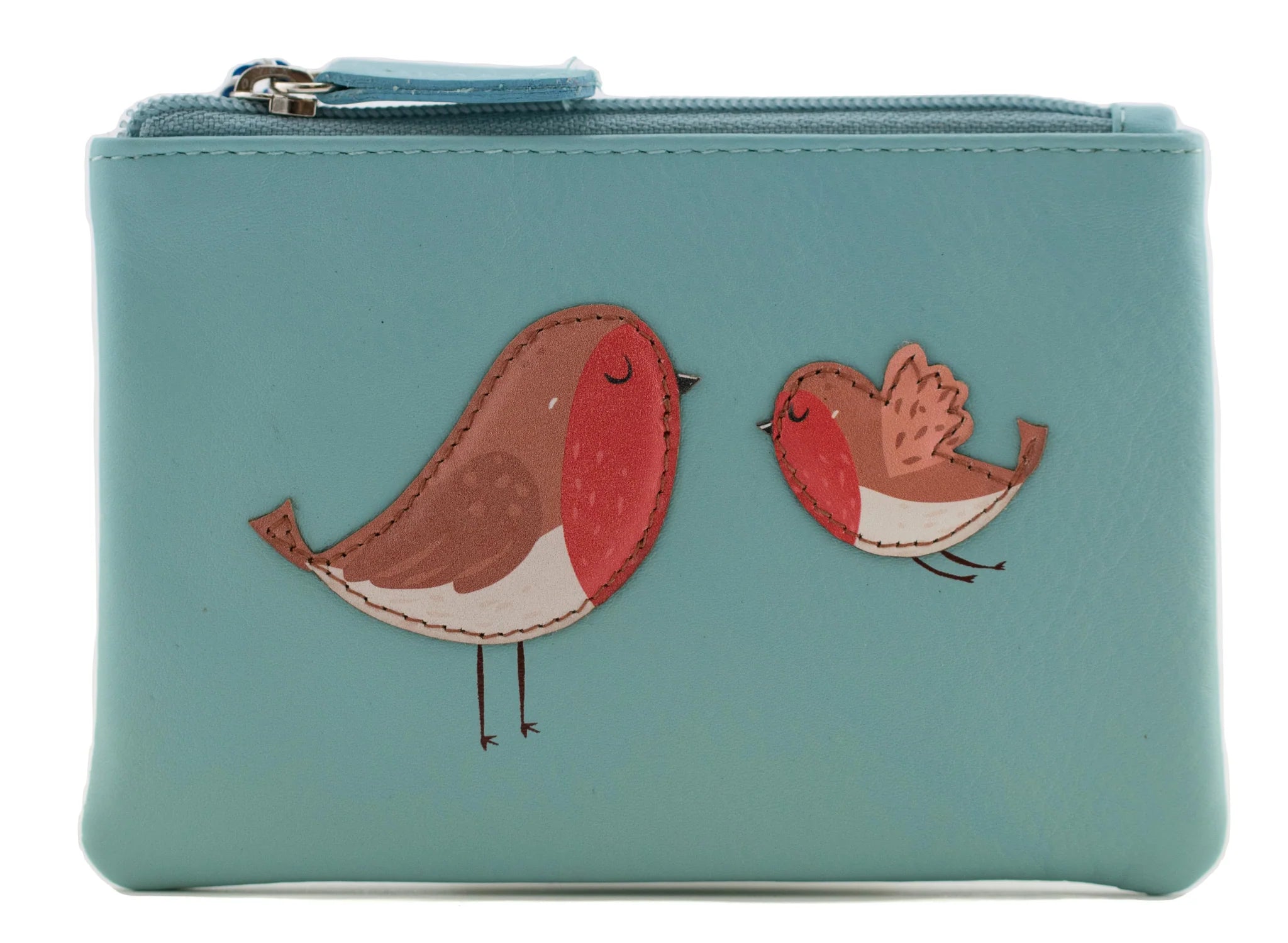 Pinky Leather Robin Coin Purse