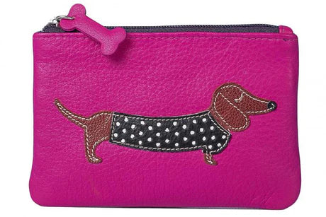 Best Friends Pink Sausage Dog Coin Purse
