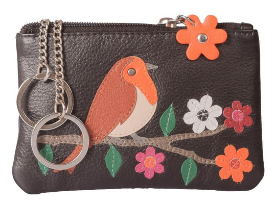 Robin Leather Coin Purse with RFID