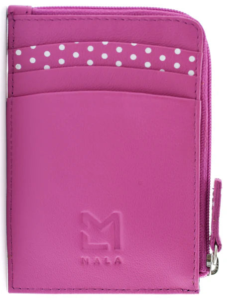 Moonflower Pink Card and Coin Bee Purse
