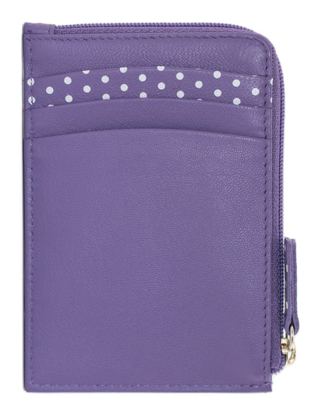Moonflower Purple Card and Coin Bee Purse