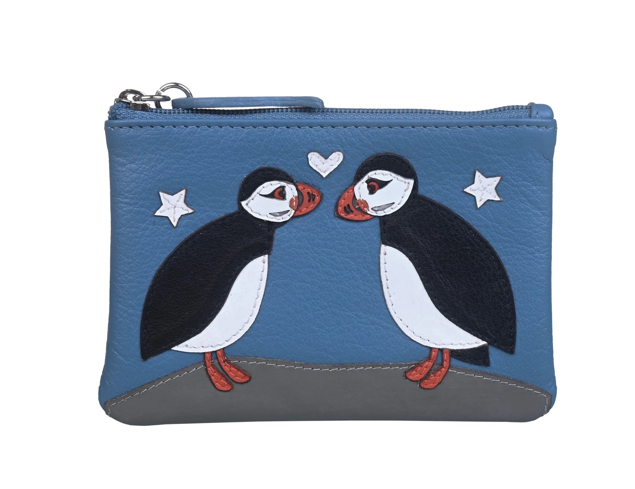 Lundi Puffin Leather Coin Purse