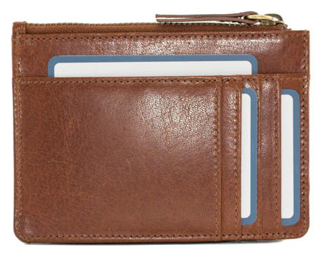 Bloomsbury Tan Leather Card & Coin Purse