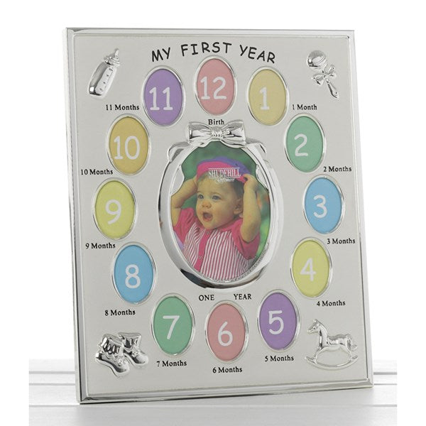 Baby's Two Tone My First Year Frame