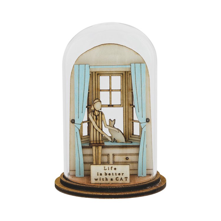 Life is Better with a Cat Figurine - Kloche