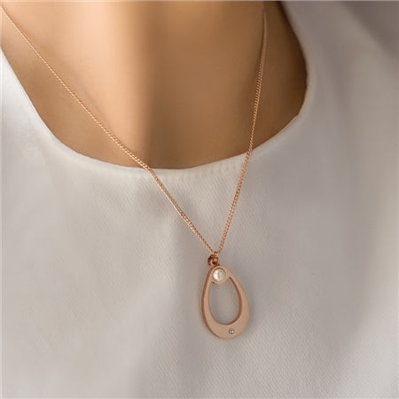 Newbridge Rose Gold Plated Droplet Pendant