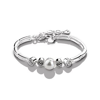 Newbridge Cubic Zirconia & Pearl Bracelet