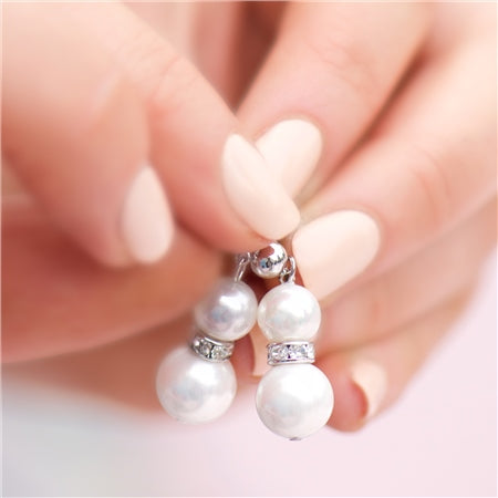 Newbridge Pearl with Crystal Drop Earrings