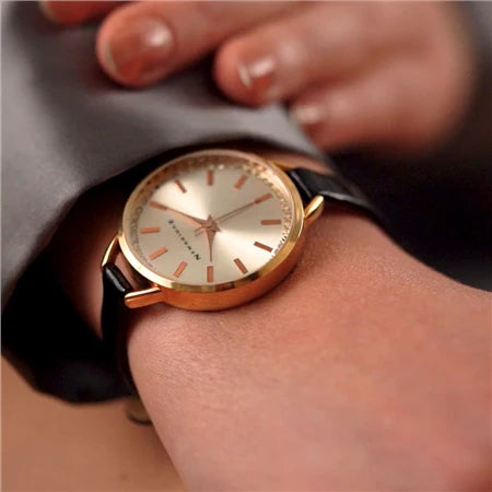 Newbridge Ladies Watch Round Face Black