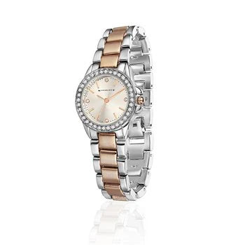Newbridge Rose Gold & Silver Plated Round Watch