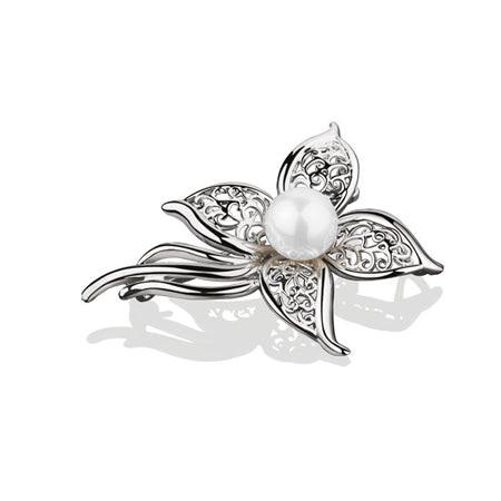 Newbridge Pearl Floral Brooch