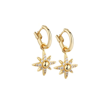 Newbridge Amy Star Earrings with Clear Stones