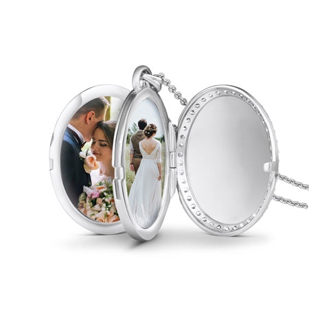 Newbridge Locket with Clear Stones