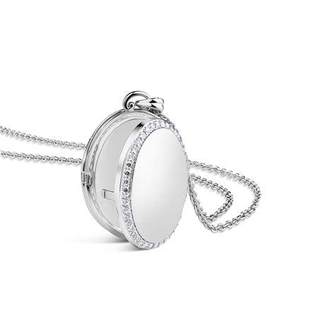 Newbridge Locket with Clear Stones