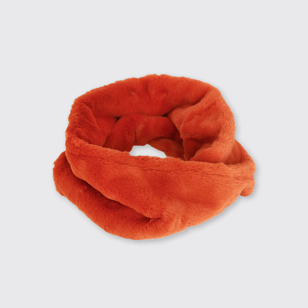 Chunky Faux Fur Snood Burnt Orange