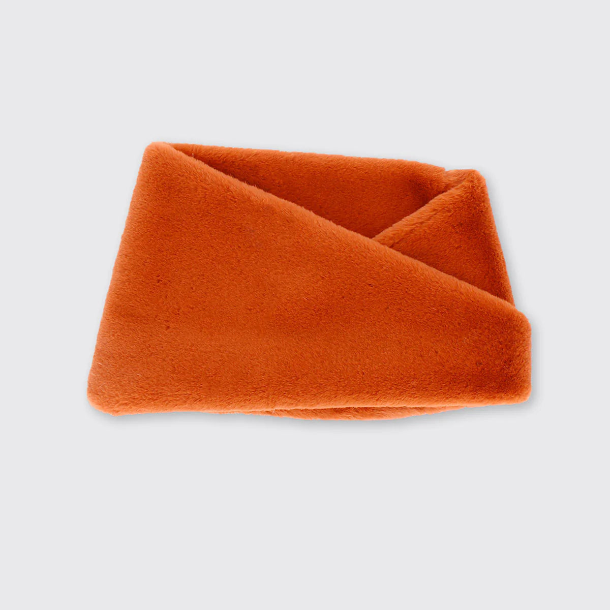 Chunky Faux Fur Snood Burnt Orange