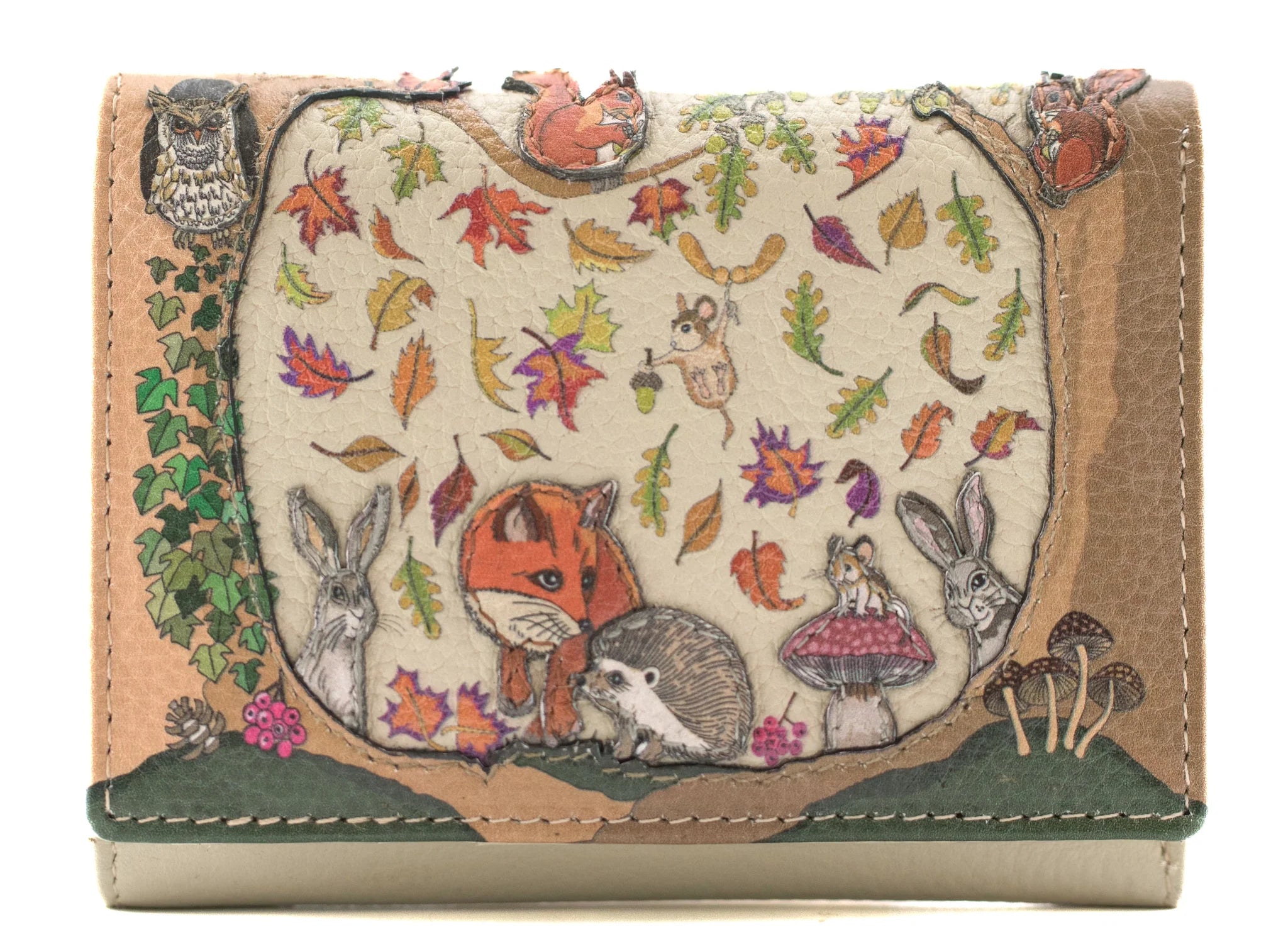 Foxglove Forest Compact Tri fold Purse