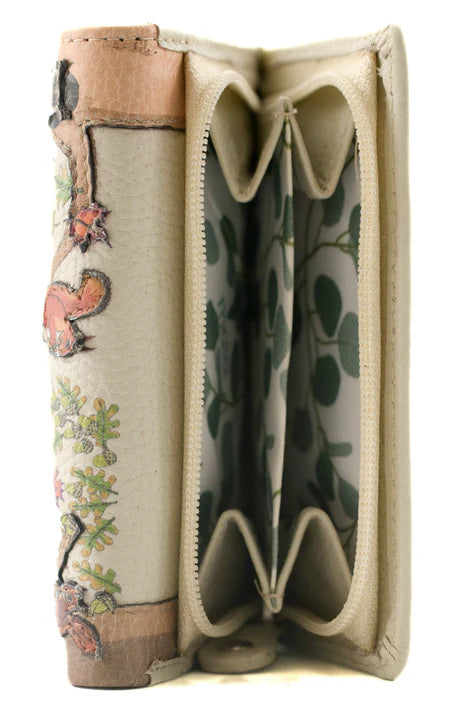 Foxglove Forest Compact Tri fold Purse