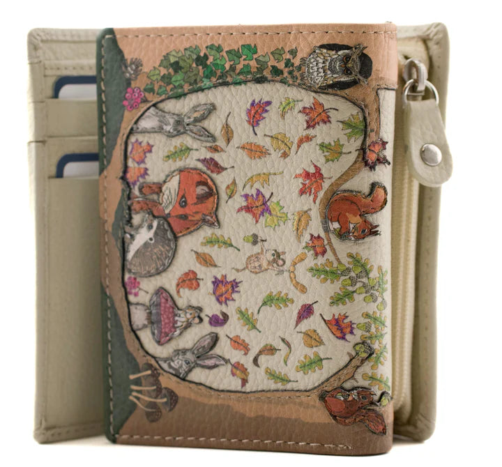 Foxglove Forest Compact Tri fold Purse