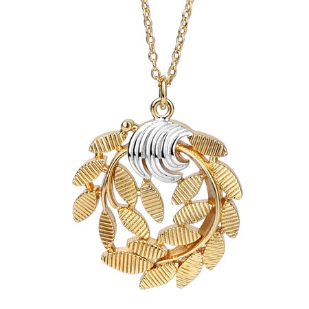 Newbridge Gold & Silver Plated Leaf Pendant