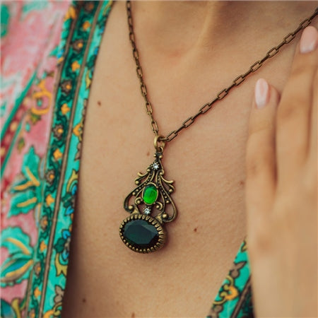 Newbridge Green Stone FOB Pendant