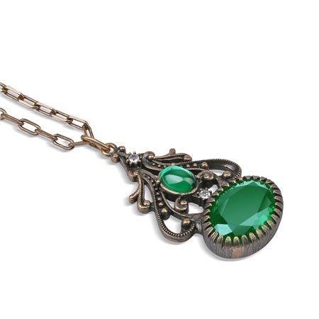 Newbridge Green Stone FOB Pendant