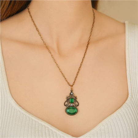 Newbridge Green Stone FOB Pendant