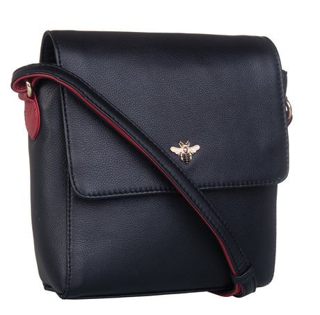 Mason Compact Black and Red Cross Body Bag
