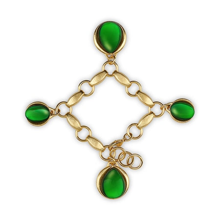 Newbridge Green Cabochon Bracelet