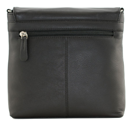 Blossom Black Flap Cross Body Bag