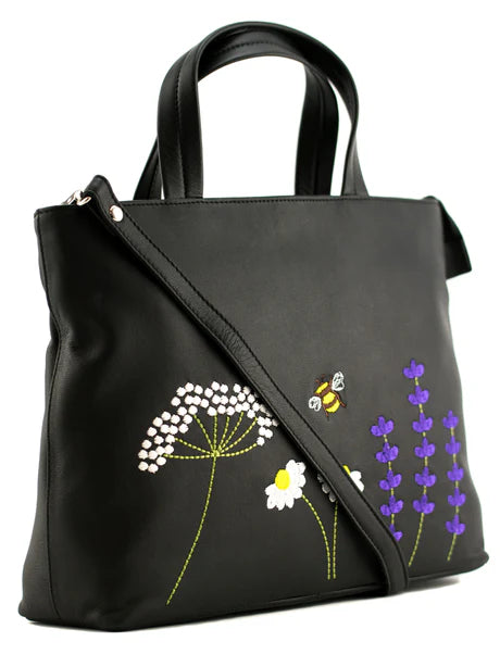 Blossom Black Multiway Grab Bag