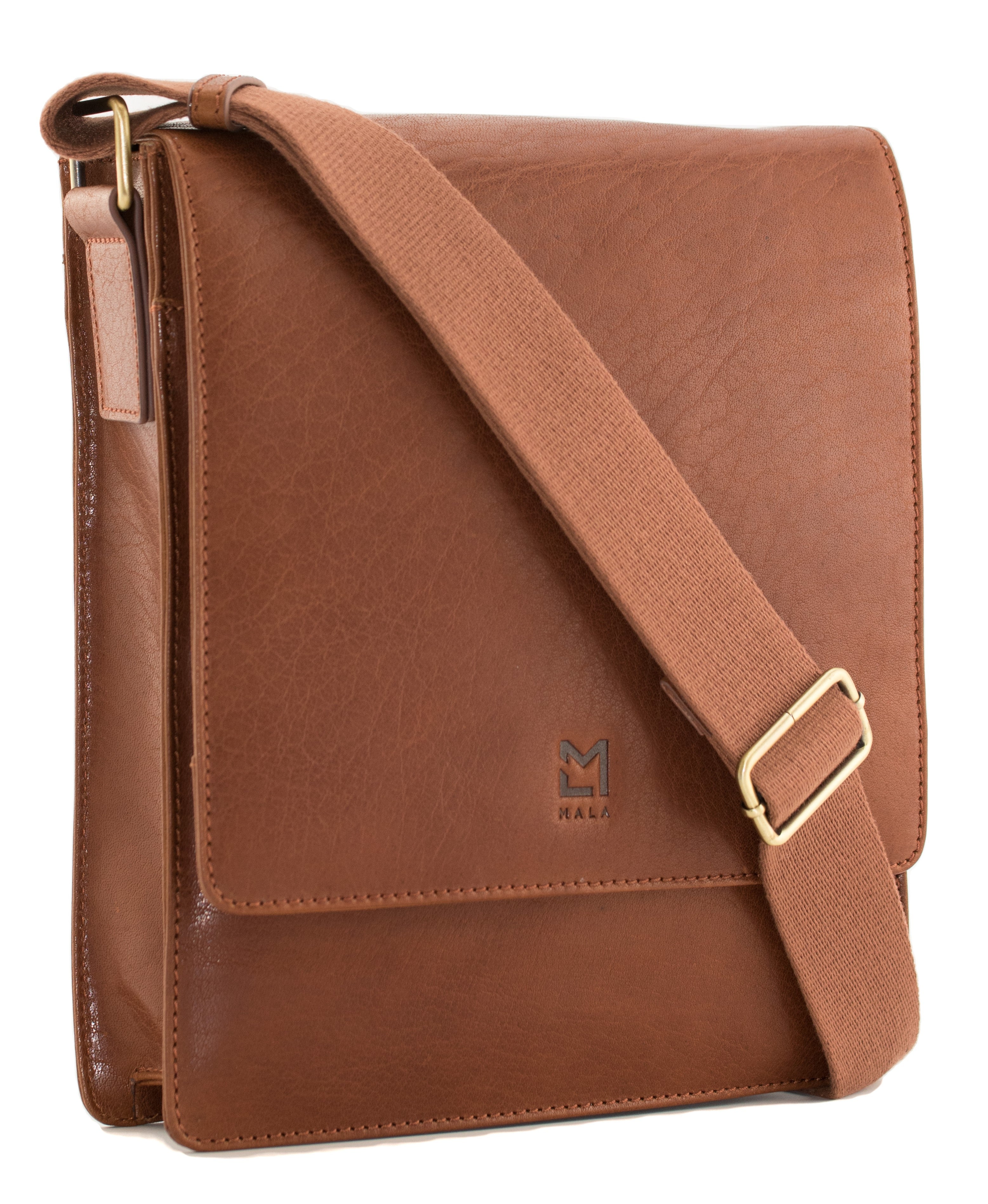 Bloomsbury Tan Leather Medium Flap Satchel Bag