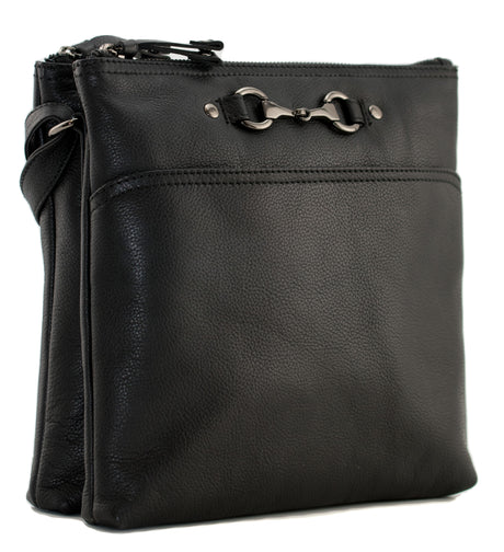 Steed Tall Double Pocket Cross Body Bag