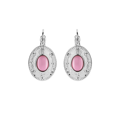 Newbridge Earring with Pink Stone