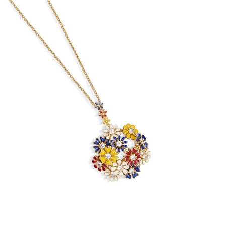 Newbridge Gold Plated Floral Cluster Pendant