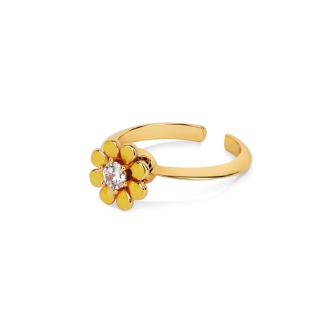 Newbridge Yellow Flower Revolving Ring