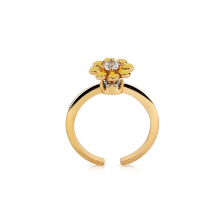 Newbridge Yellow Flower Revolving Ring